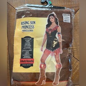 Indian Princess Costume - Black and Red